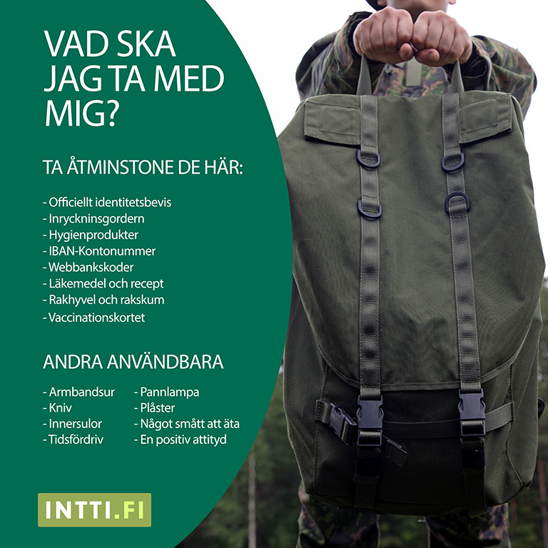 Vad ska jag ta med mig? -info