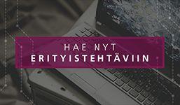 Haku erityistehtäviin on käynnissä