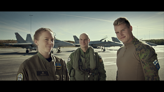 Ilmasotakoulun varusmiehiä